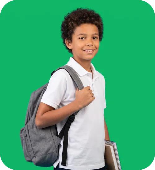 Estudante do Fundamental II do Colégio Cathedral